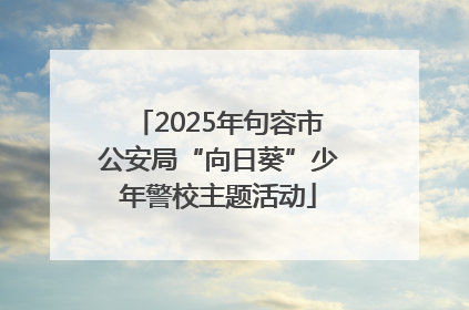 2025年句容市公安局“向日葵”少年警校主题活动