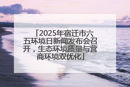2025年宿迁市六五环境日新闻发布会召开，生态环境质量与营商环境双优化