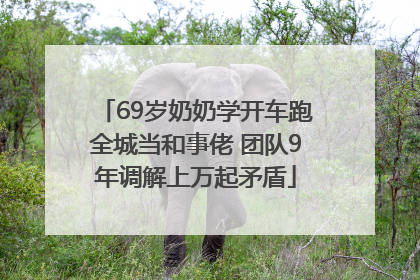 69岁奶奶学开车跑全城当和事佬 团队9年调解上万起矛盾