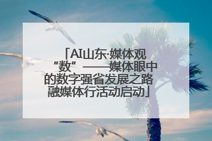 AI山东·媒体观“数”——媒体眼中的数字强省发展之路融媒体行活动启动